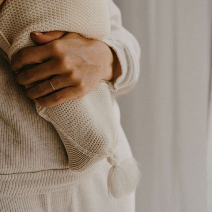 Cocoon wrap in soft merino wool