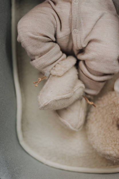 Stroller liner in 100% brushed merino wool 35x75 cm