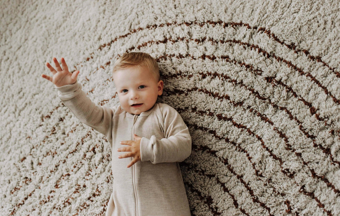 Sleep suit for baby in 100% merino wool