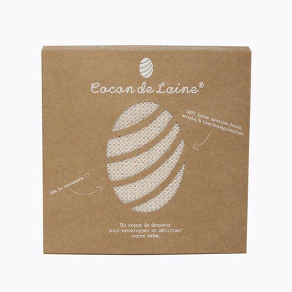 Cocoon wrap in soft merino wool