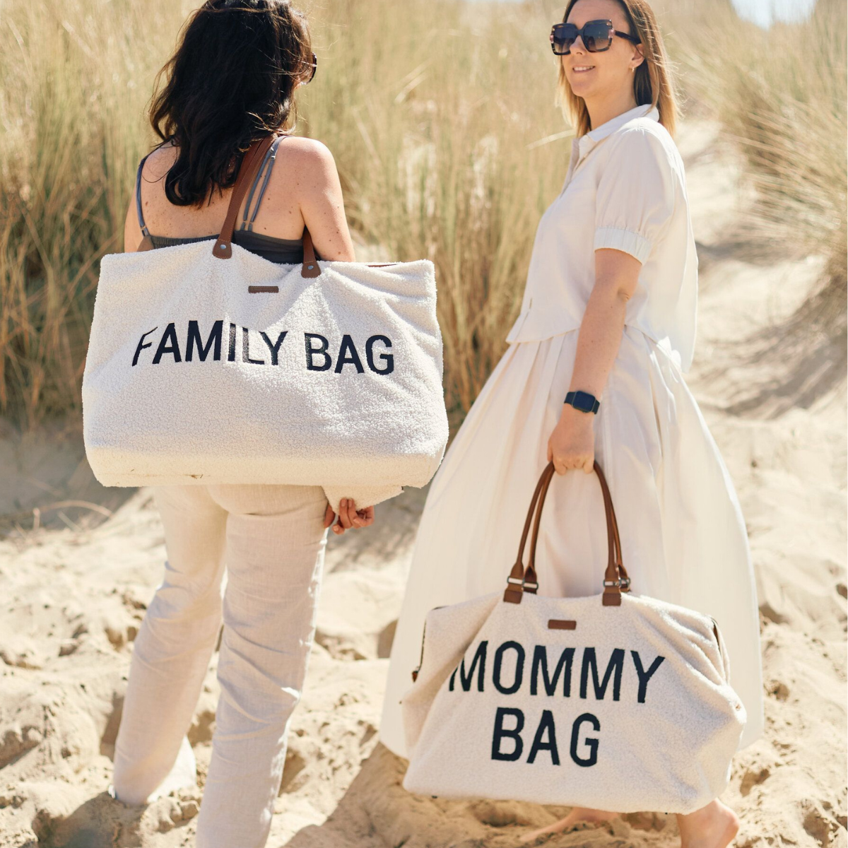 Mommy Bag® large diaper bag - Teddy - Ecru