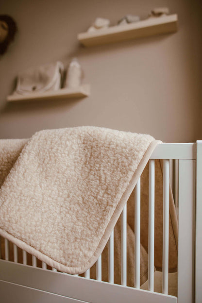 Baby blanket in 100% brushed merino wool 75x100 cm