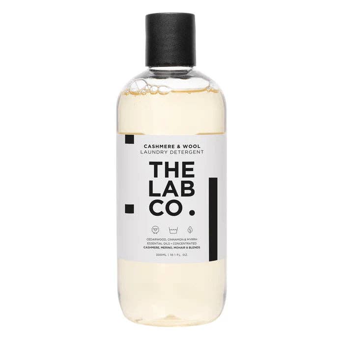 Wool detergent with cedarwood and myrrh