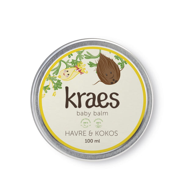Baby balm rich cream with oats and coconut