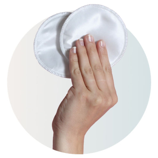 Extra gentle silk nursing pads, pack of 6
