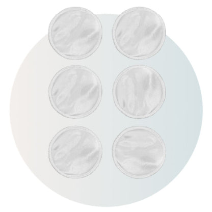 Extra gentle silk nursing pads, pack of 6