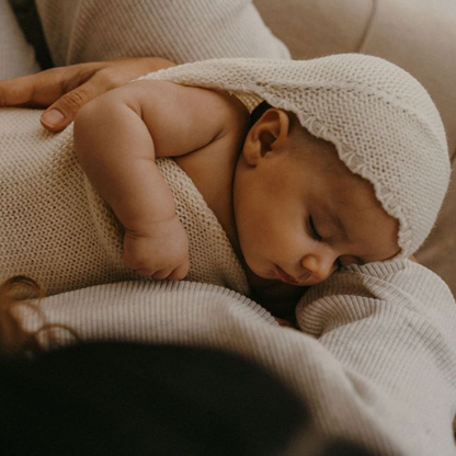 Cocoon wrap in soft merino wool
