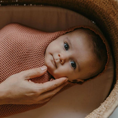 Cocoon wrap in soft merino wool