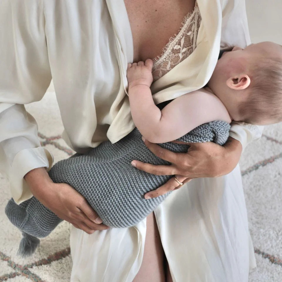 Cocoon wrap in soft merino wool