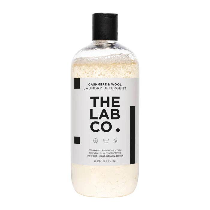 Wool detergent with cedarwood and myrrh