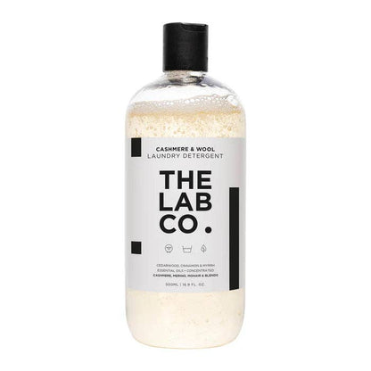 Wool detergent with cedarwood and myrrh
