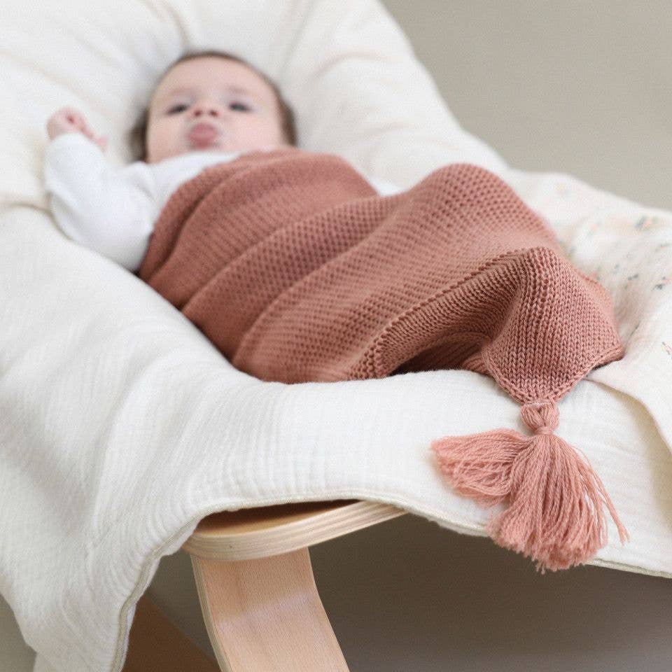 Cocoon wrap in soft merino wool