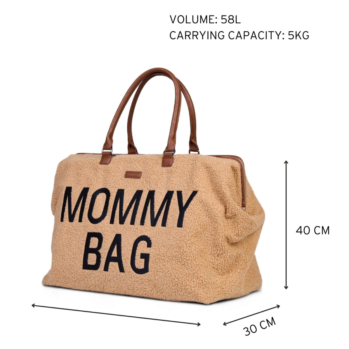 Mommy Bag® large diaper bag - Teddy - Beige
