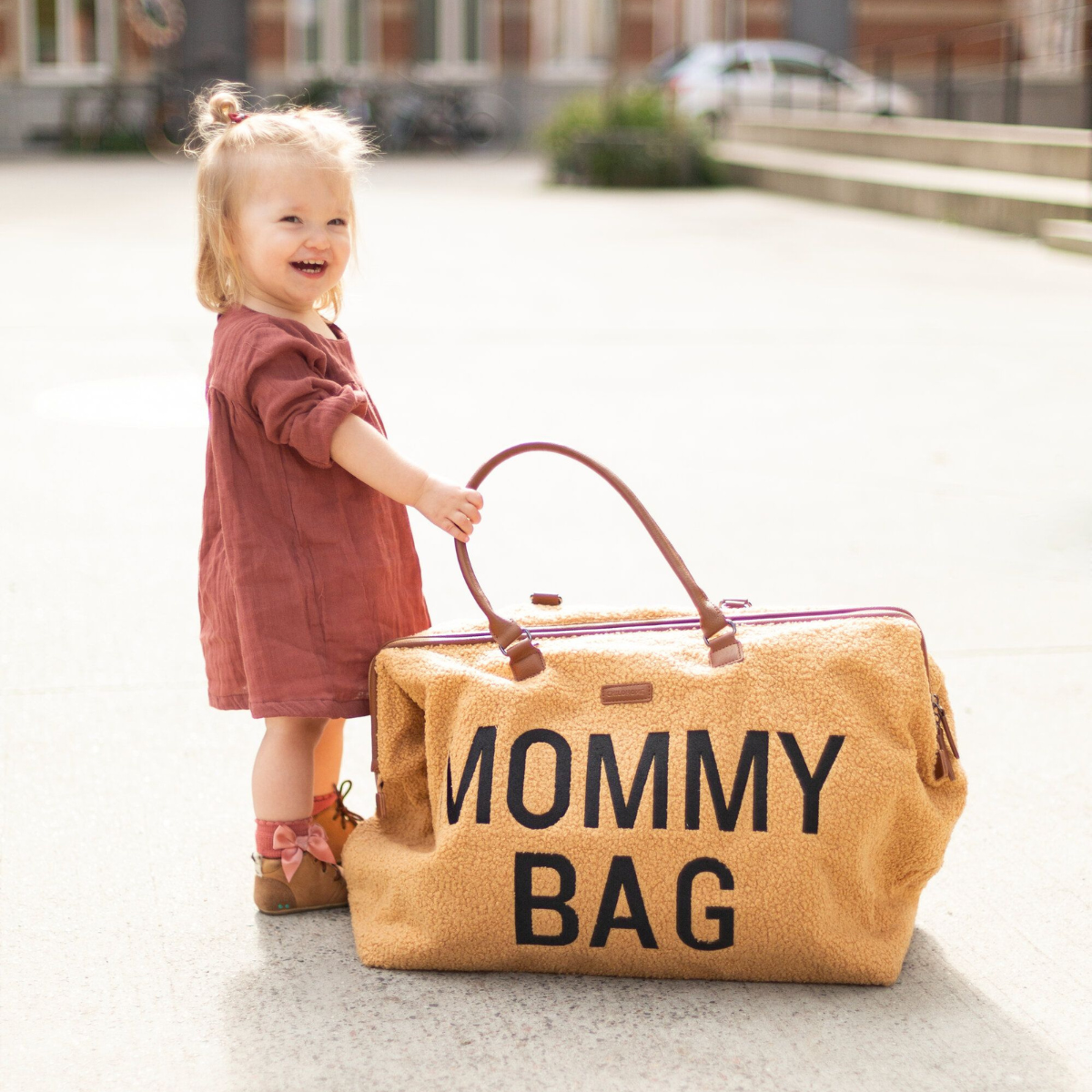 Mommy Bag® large diaper bag - Teddy - Beige