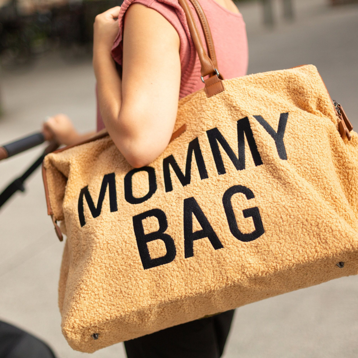 Mommy Bag® large diaper bag - Teddy - Beige