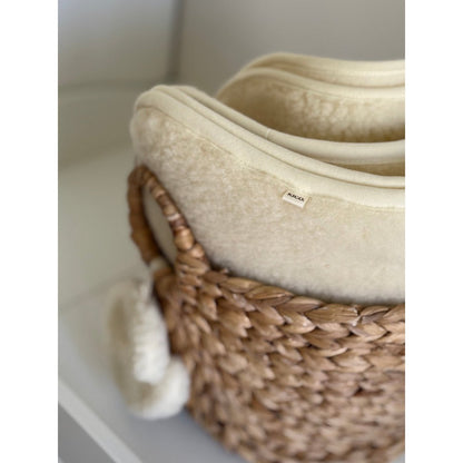 Underlag til babyseng i 100% børstet merinould 60x120 cm